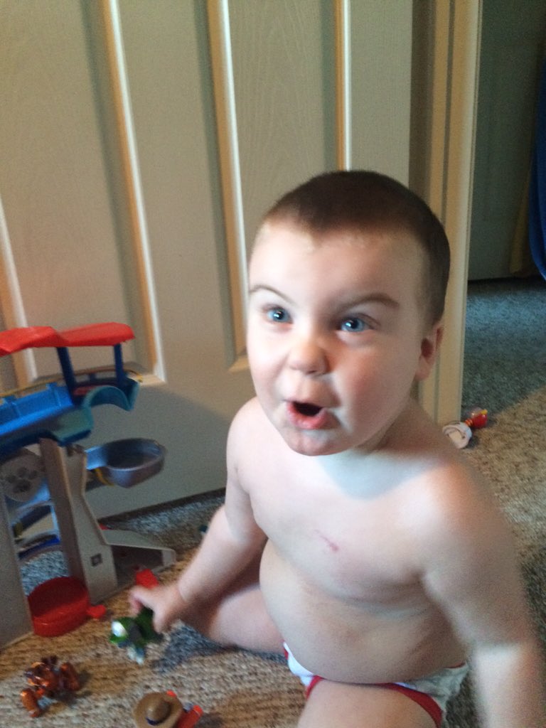 TysonBrown_'s tweet photo. I'm telling you man Leukemia messed with the wrong 3 year old, he will tell you himself! One tough dude. #BrodyBrave https://t.co/Svel4WwRii