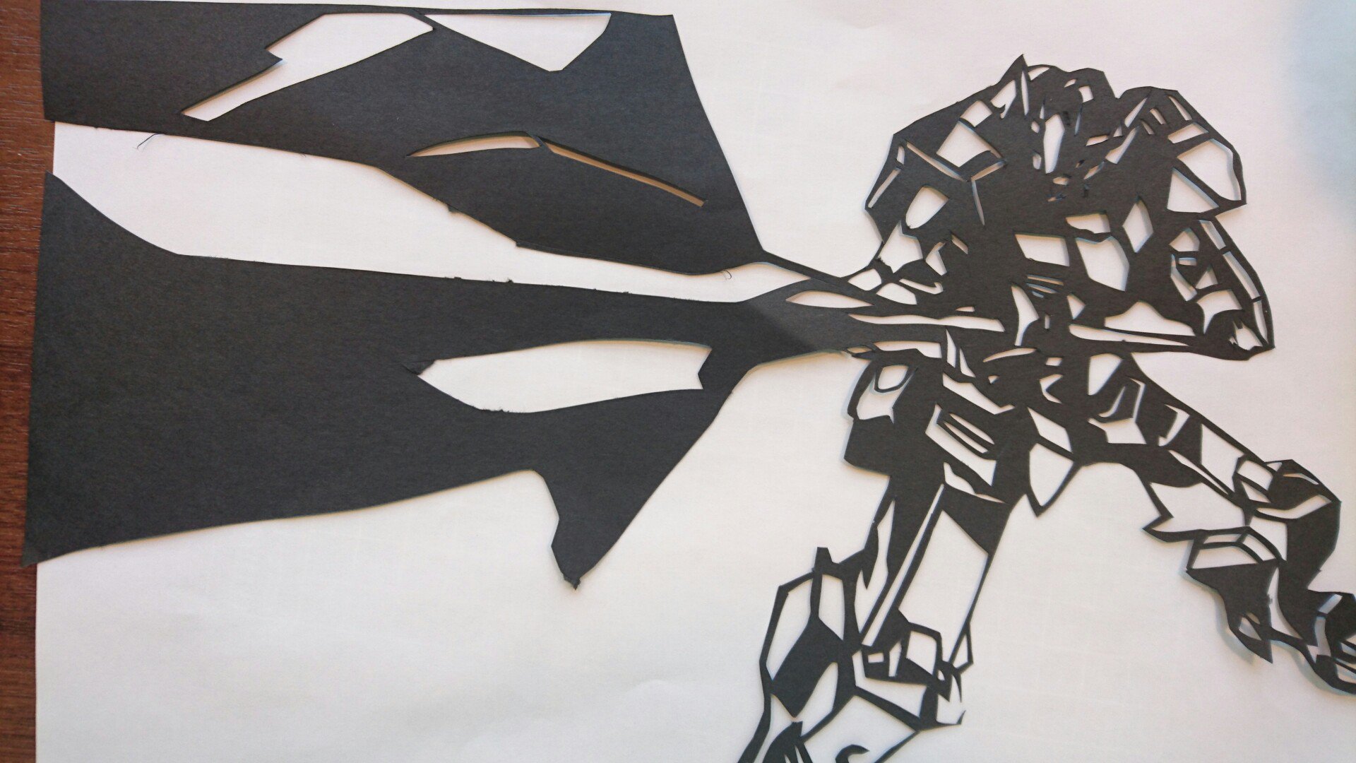 「機動戦士ガンダム」の切り絵です！ ガンダム 切り絵 イラスト 機動戦士ガンダム」切りグラフ試作