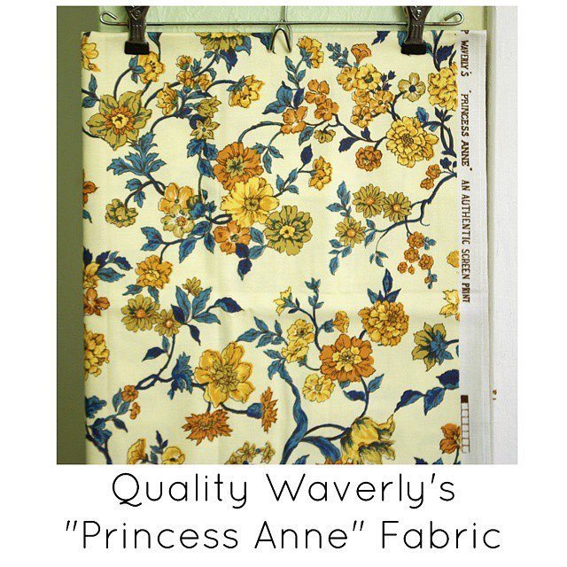 VintageJadore's tweet image. ift.tt/1TzXkn3 35" x 36" #Waverly Princess Anne fabric protected by #Scotchguard. #Screenprint. $12.00 pl…