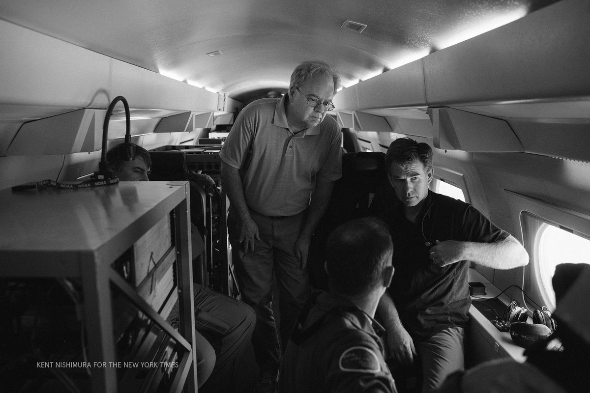 kentnish's tweet photo. .@henryfountain readies to fly w/ @NOAA_HurrHunter on a #ElNino Rapid Response Mission #NOAA49 #nytscience #hiwx https://t.co/mroJIRqk0A