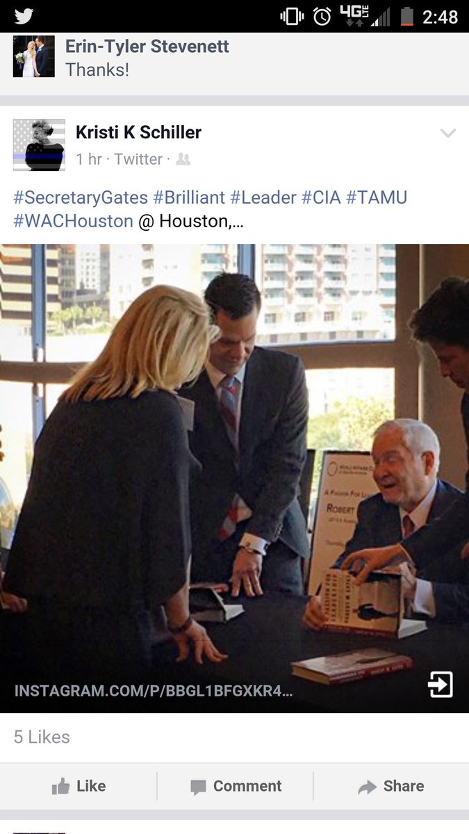 MWB3060's tweet photo. There actually is a Robert Gates, my Professor wasn't thinking "Bill." MY BAD. #comm3060 #undermyrock https://t.co/namxlox87A