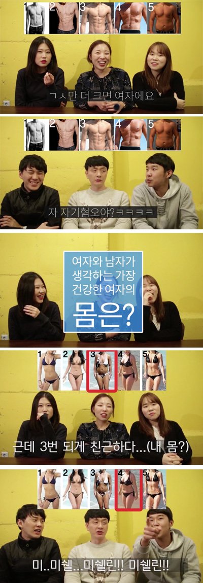 남녀가 생각하는 이상적인 몸매 | 인스티즈