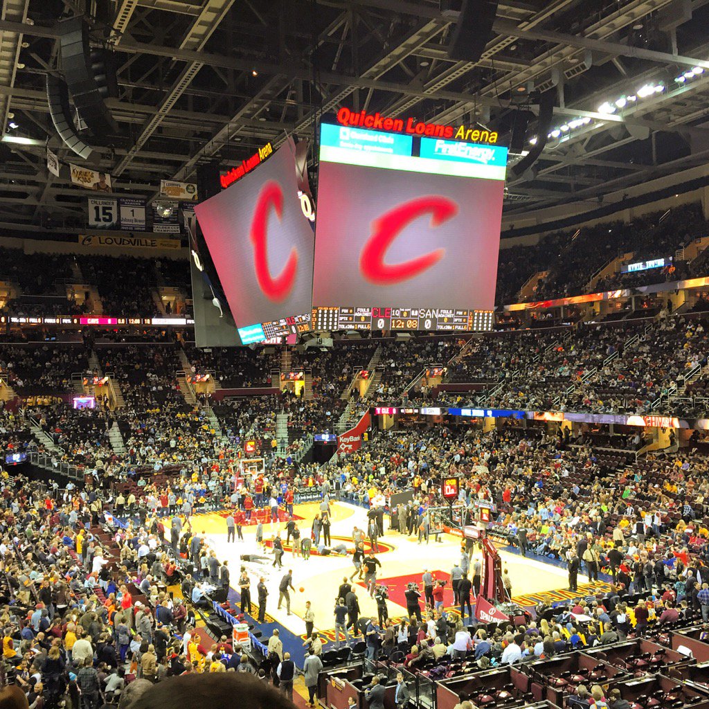 I can't come to Cleveland without watching the Cavs play! #atravellingteen #cavaliers #cleveland #theland #all4cle