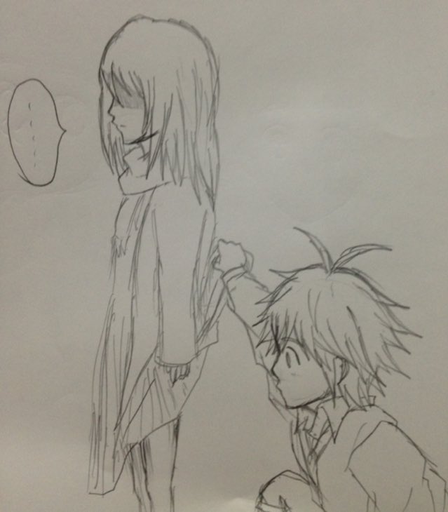 また懐かしい絵が。
中の人つながりで描いたミカサとメリオダス 
