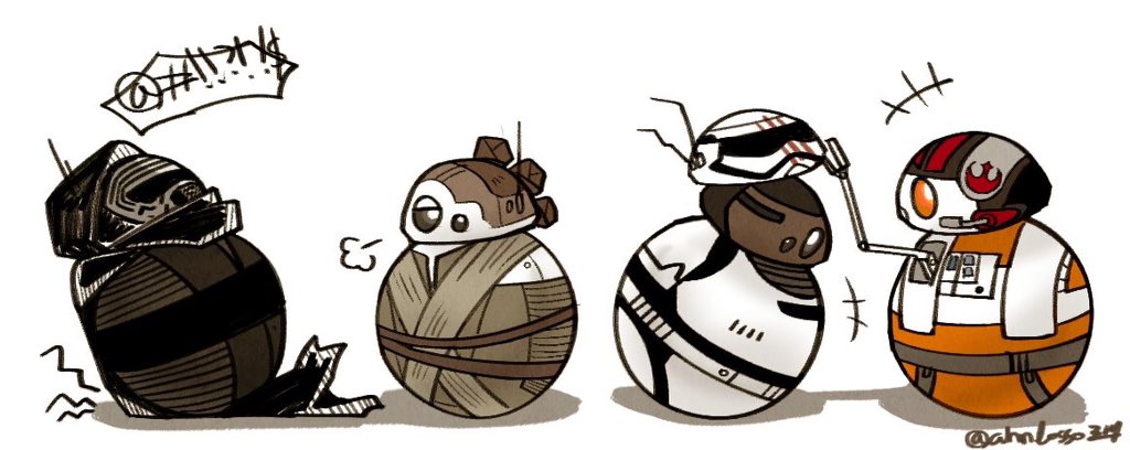 itsnickycathere's tweet image. This is cute @BB8 @DiaryOfPoe @Badtrooper287 @ScavengingRey @KyloR3n