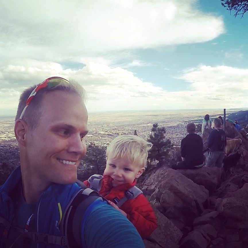 trainhard's tweet image. Lman and I waiting for the gang at the top. #mtsanitas #lucaswilliamclark