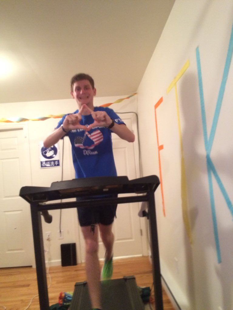 PSUClubXC's tweet photo. Jake jumps back on as #Hour30 is under way! #FTK #M4S https://t.co/BPR7wdQkZk