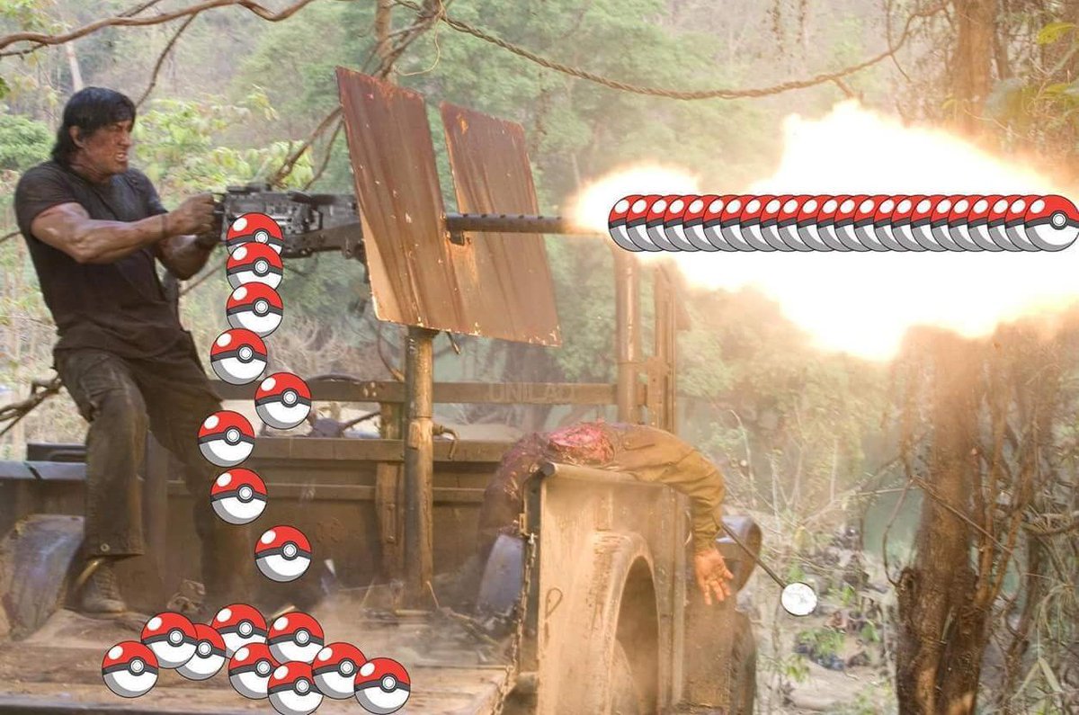 RoastGodBroly's tweet photo. When a legendary pokemon pops up and you don't have a Masterball https://t.co/6eb8ZQe2Nt