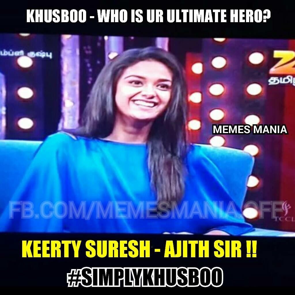 Lakshmanclassy Khushboo Who Is Ur Ultimate Hero Keerthy Suresh Ajith Sir T Co 8dkfyrhmzt Twitter Lakshmanclassy Khushboo Who Is Ur Ultimate Hero Keerthy Suresh Ajith Sir T Co 8dkfyrhmzt Twitter