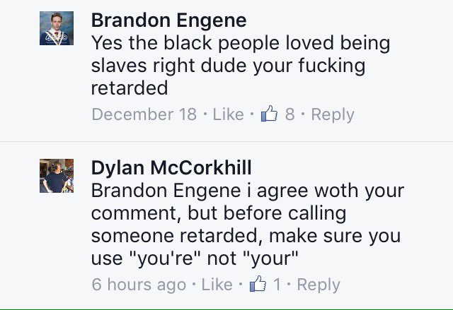 Comp1Emma's tweet image. Savage 😂😂😂 but disregard the comment about the black thing they were having an argument