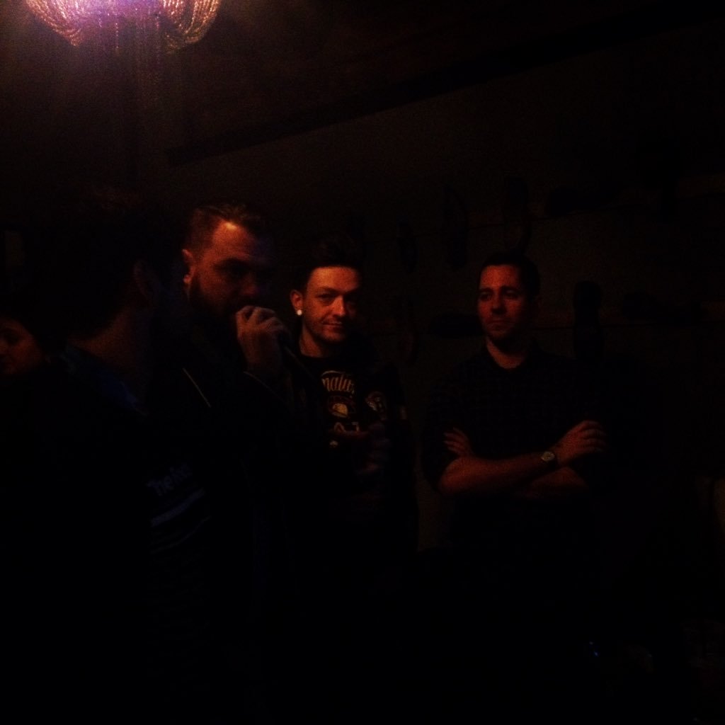 Cusetonight's tweet photo. Mike, Tommy and Chris the judges #ccbattle at The York https://t.co/xe3YREjf1K