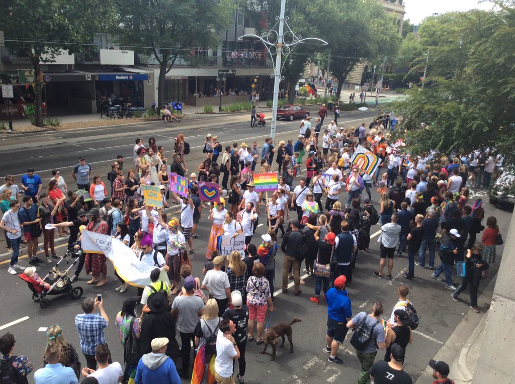 JOY949's tweet photo. @midsumma #pridemarch #94DaysJOY. https://t.co/u6M5BDAyjk