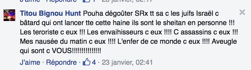 taiebsacha's tweet photo. @MF_EAME Vos employés tiennent des propos ouvertement antisémites. Belle sélection . https://t.co/uuup5HmpnU