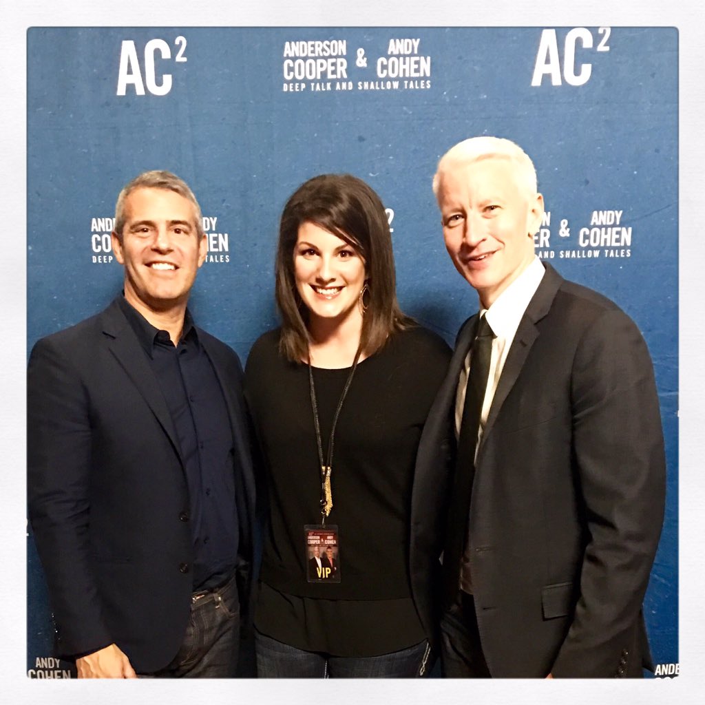 hellonheelsKS's tweet photo. So much fun! Thanks for being such gracious hosts! #AC2 @andersoncooper @Andy https://t.co/IVLsOV00y0