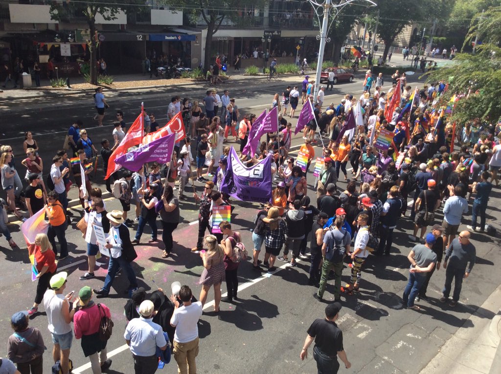 JOY949's tweet photo. .@midsumma #pridemarch #94DaysJOY https://t.co/wSTcY3Q9Gl