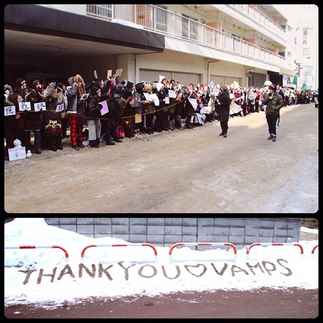 VAMPS_JPN's tweet photo. ZEPP SAPPORO 3日め!本日、とうとうツアーTHEファイナルです!全部出し切って、本性出して、悔いのないライヴにしましょう!!当日券もあります☆ #JOINT666
https://t.co/kdMODTWSmw https://t.co/HA7gkzLqDL