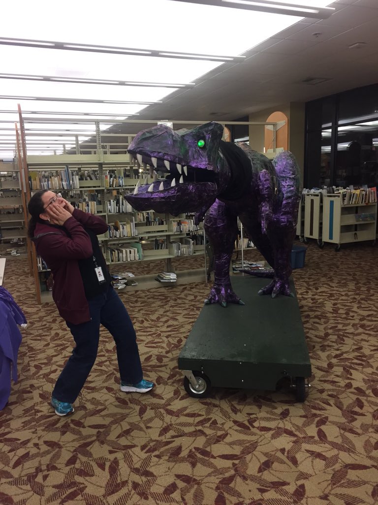 Artosaur's tweet photo. RT  Great time at @HillsboroLib Winter Reading after hours party for families! Thanks to @Artosaur for coming :-) https://t.co/rc9ZbaF5yS