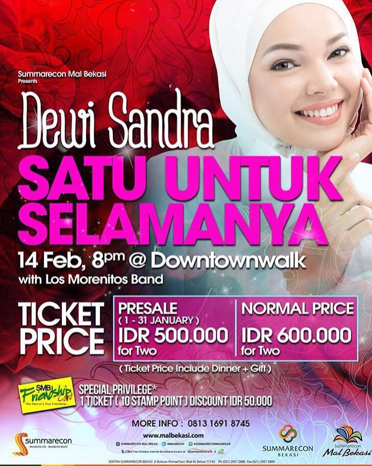 Yuk ah ke <a href="/malbekasi/">SummareconMallBekasi</a> hari ini, krn hr ini hr terakhir beli tiket presale :)