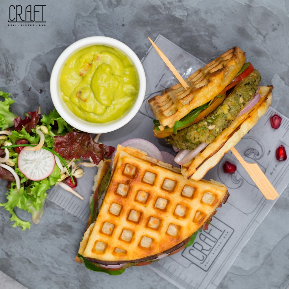 CraftDbb's tweet photo. Veggie Waffle Club for the ideal #Sunday #brunch.
#craftdbb #deli #bistro #foodie #Mumbai #foodporrn #tasty #yummier https://t.co/bVTAZxfHy6