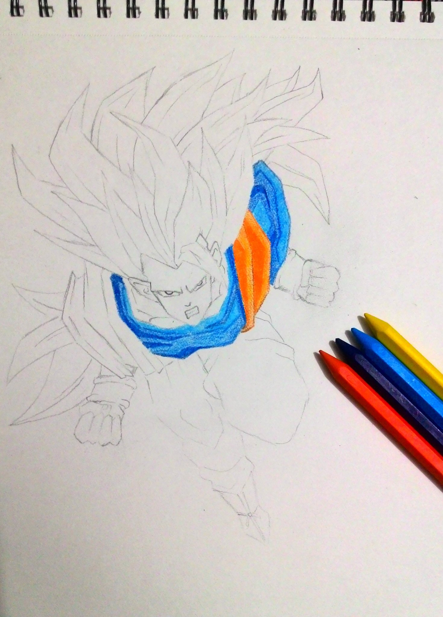 Drawing the Goku Super Saiyajin