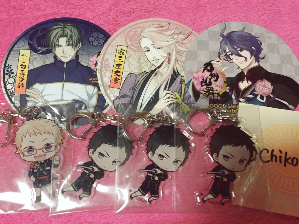 ChikoChel's tweet photo. @turav_bot 
【譲渡】刀剣乱舞 とうらぶ
アニカフェ アクリルキーホルダー アクキー 第三弾
《譲》長谷部、宗三、歌仙、博多、厚
《求》￥2900円+送料
コースターは各￥300円計算、他は定価。全て纏めてのお譲りのみ。 https://t.co/KI7THUhnJl