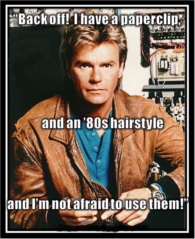Who else was a big MacGyver fan?  I think I've probably seen every episode! #MacGyver #80sShows