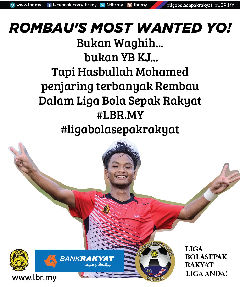 Mohon RT YB <a href="/Khairykj/">Khairy Jamaluddin 🇲🇾🌺</a> Hasbullah penjaring terbanyak Rembau #ligabolasepakrakyat <a href="/n9futbol/">N9FUTBOL</a> <a href="/N9Ultras/">N9Ultras</a>