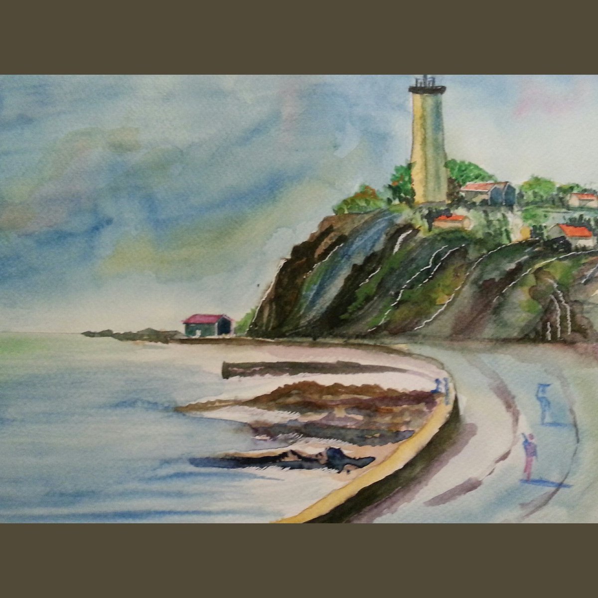 minalaniruddha's tweet image. #squaredroid #watercolour #painting #Harne #kokan #maharashtra :(