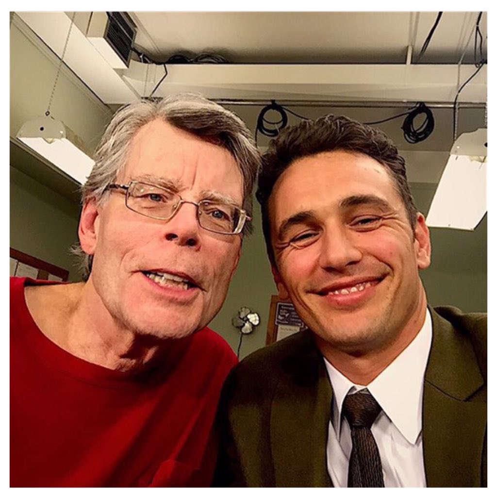 Cliff1Francesca's tweet photo. My two Kings!! #jamesfranco #jamesfrancotv #stephenking #112263 @JamesFrancoTV @StephenKing https://t.co/kfyHvObx9x