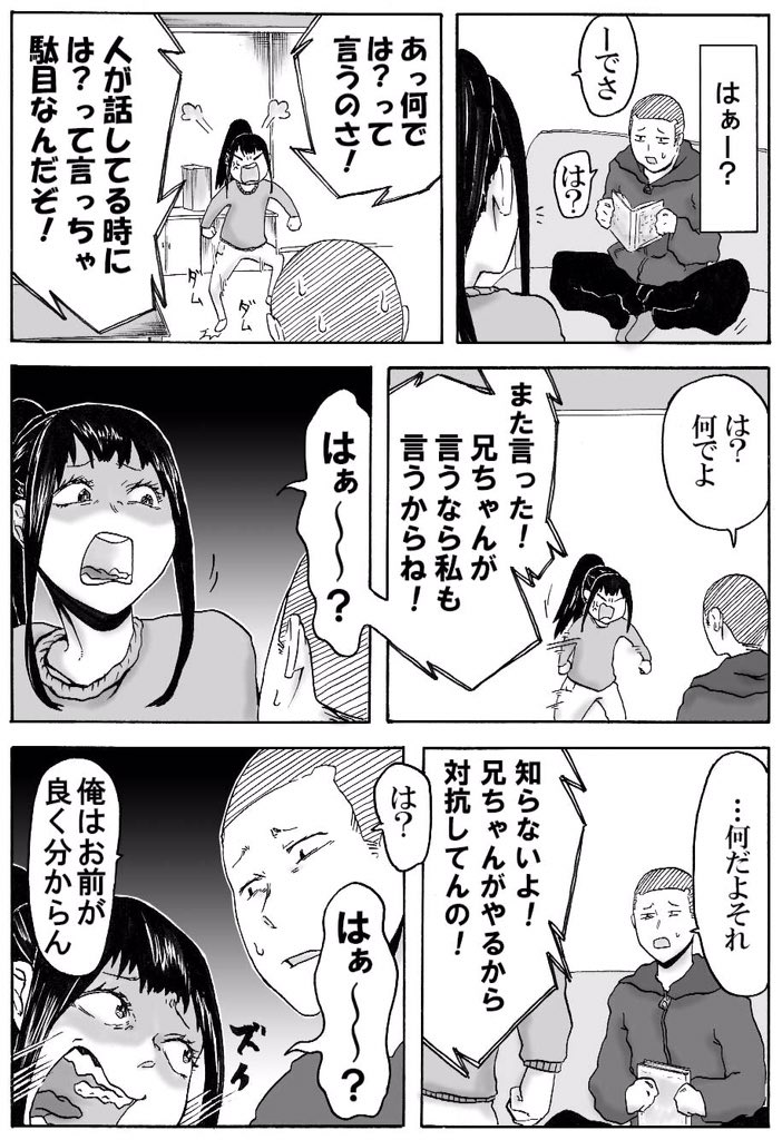 「は?」には敵意・挑発のニュアンスが含まれるので、日常会話では相応しくないです漫画。 