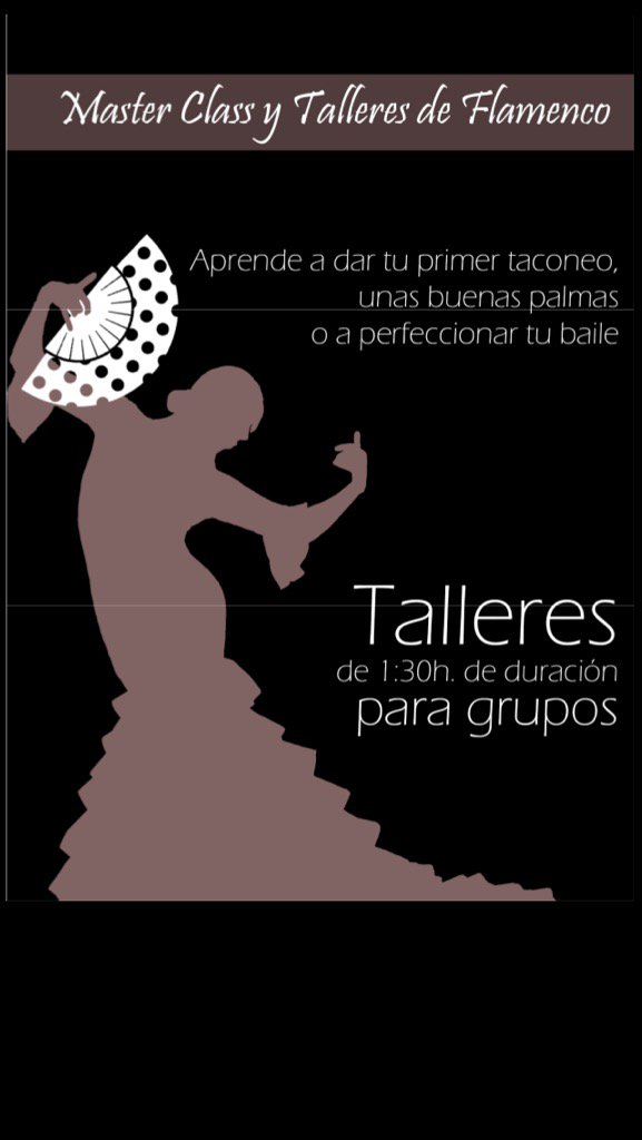 SsinFronteras's tweet photo. Master class de Flamenco para grupos .... https://t.co/t5T5TuQqi0
