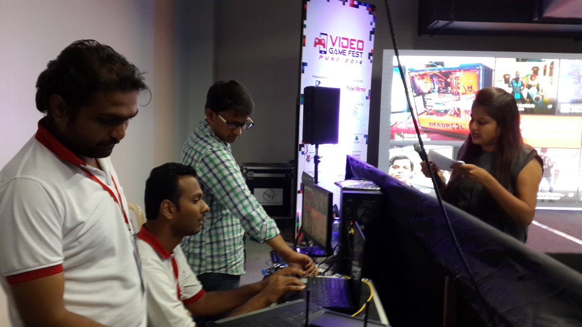 sangrampatil's tweet photo. VGF Pune 16 Backstage #videogamefest https://t.co/rwmaFw9al1