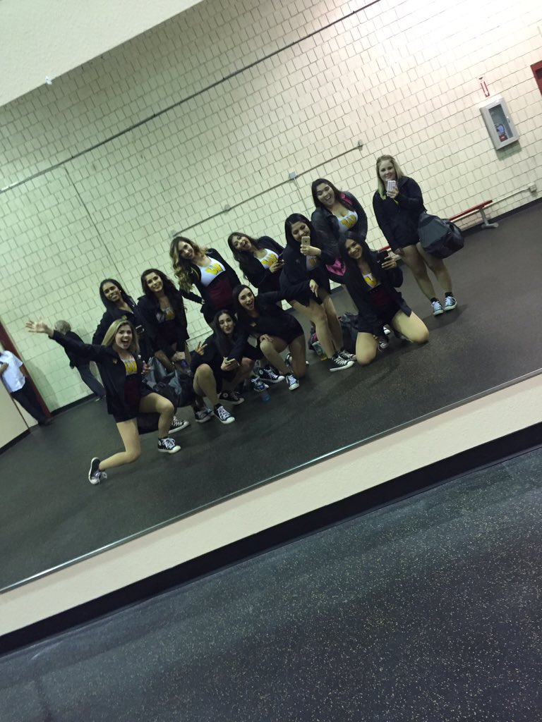ArieRenee96's tweet photo. That moment when the dance team got to see their new official AWC dance room πππ»π #weimportant https://t.co/E1gEPNOoaD
