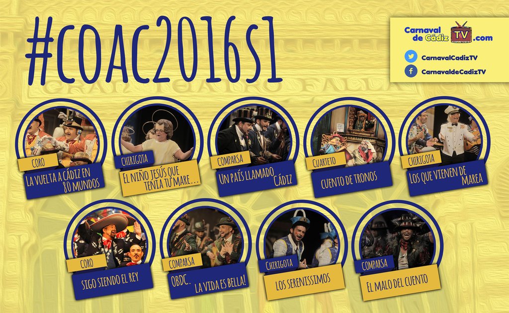 JFuentesAndreu's tweet photo. Ya tenemos las semifinales @SgNereida @baile_tomas #COAC2016 #OjoAlMartes #QueElRitmoNoPareCompare https://t.co/mkE92Ufk7b