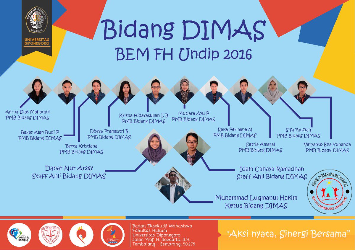 Sore 😊
Mohon doa &amp; dukungan untuk mewujudkan pengabdian yg seoptimal mungkin
<a href="/BEMFHUNDIP/">BEM FH UNDIP 2016</a> 
#SatuGerakanSejutaSenyuman