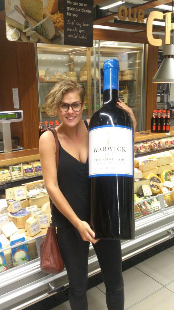 Mitch_millar's tweet photo. The biggest and best wine! Please can we have some #WarwickWineEstate @jessicaritten #wine #southafrica https://t.co/ziGATzVb1U
