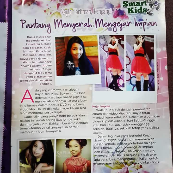 Kayla Tarliman On Twitter Kayla Tarliman Just For Kids Magazine Edisi14 Jan Feb2016 Keepshiningbright Kidsinger Babyfamousindonesia Https T Co 87e1ayul6n