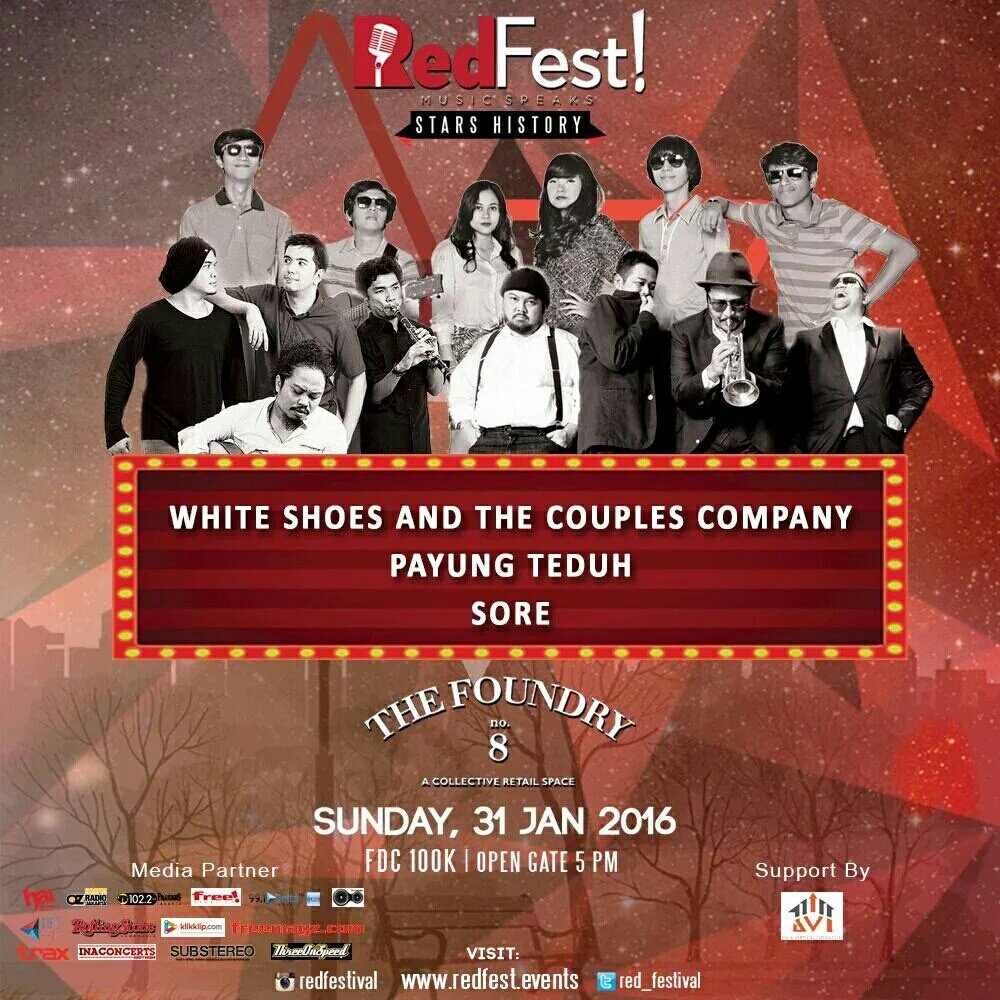 Yuk, merapat guys <a href="/Red_festival/">RedFestival</a>! FDC 100K. Di Foundry Lot 8 Level II. 18.00 wib.