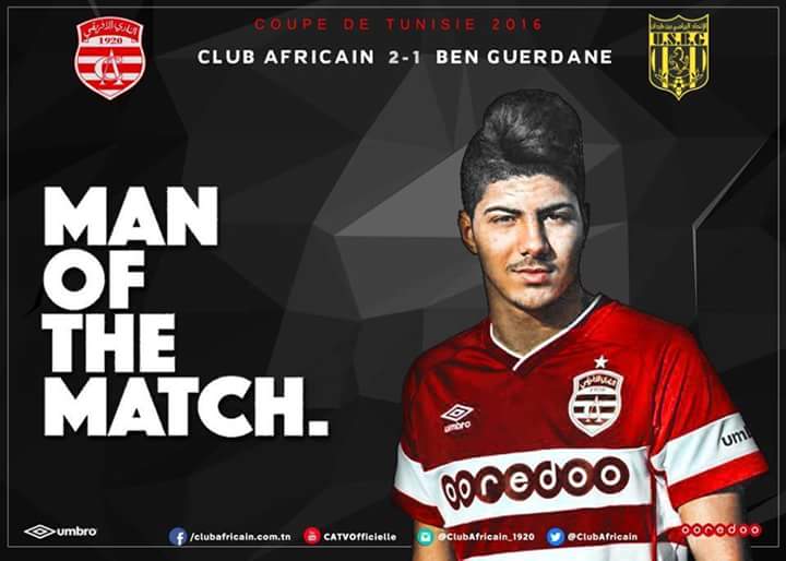 TeamCA_Officiel's tweet photo. #CoupeDeTunisie #CAvsUSBG ⚽
#ManOfTheMatch 🏆
Bassem #Srarfi 👏
#ClubAfricain 🔴⚪ https://t.co/iWDqvqjM7m