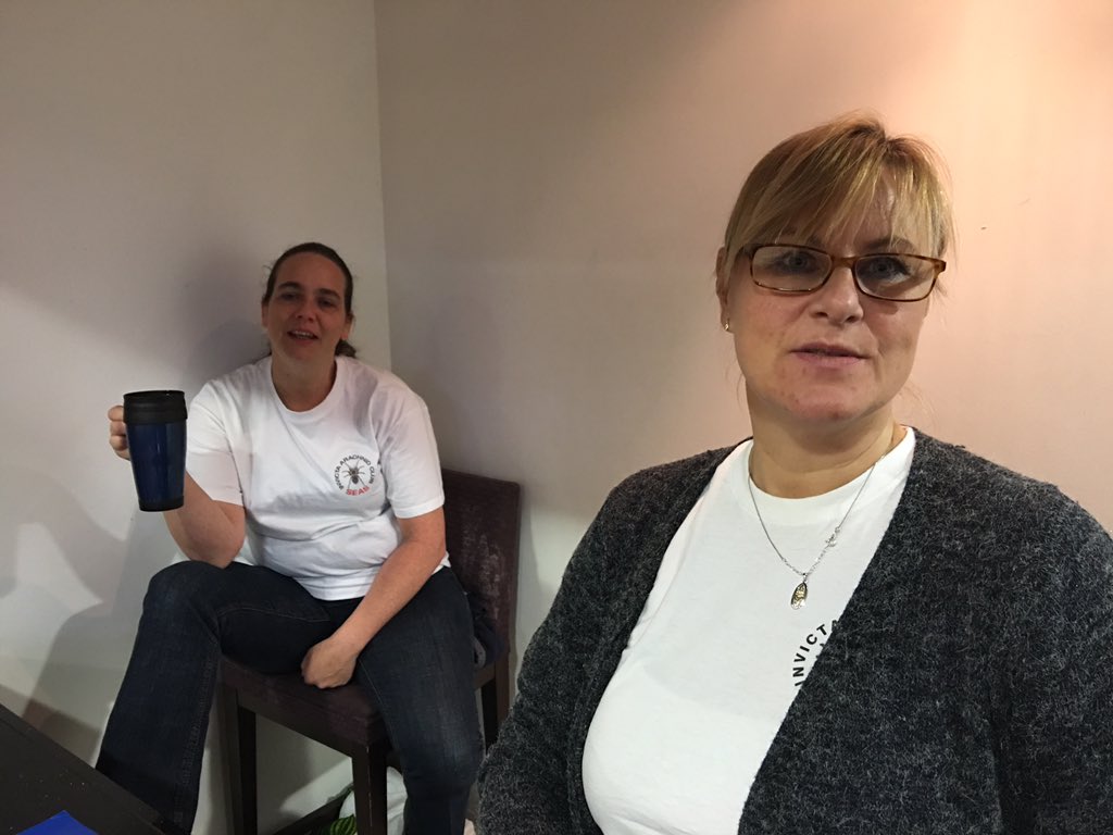 First in queue, Ryan Coulter. Plus our welcoming on the door and at the crèche