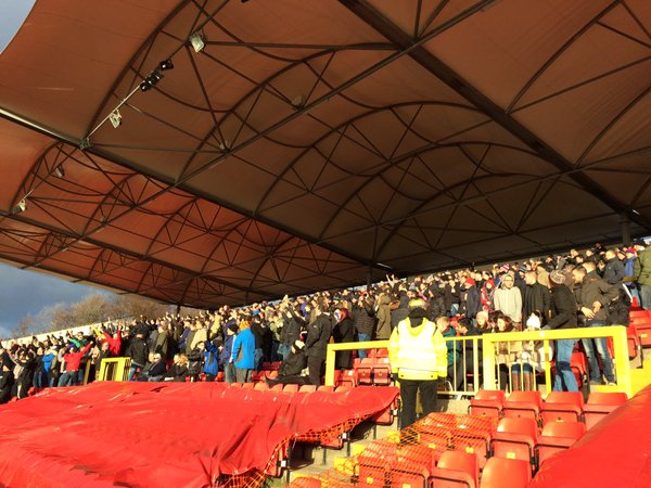 Awaydays23's tweet photo. Grimsby Town at Gateshead yesterday #GTFC https://t.co/9HsQcHZOxQ