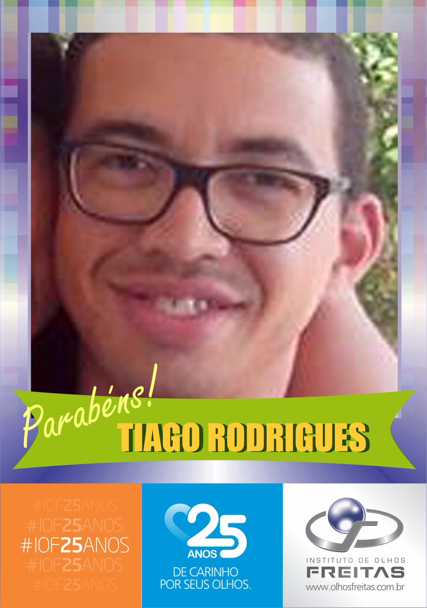 Hoje é o aniversário do nosso colaborador Tiago Rodrigues. Saúde e sorte!!