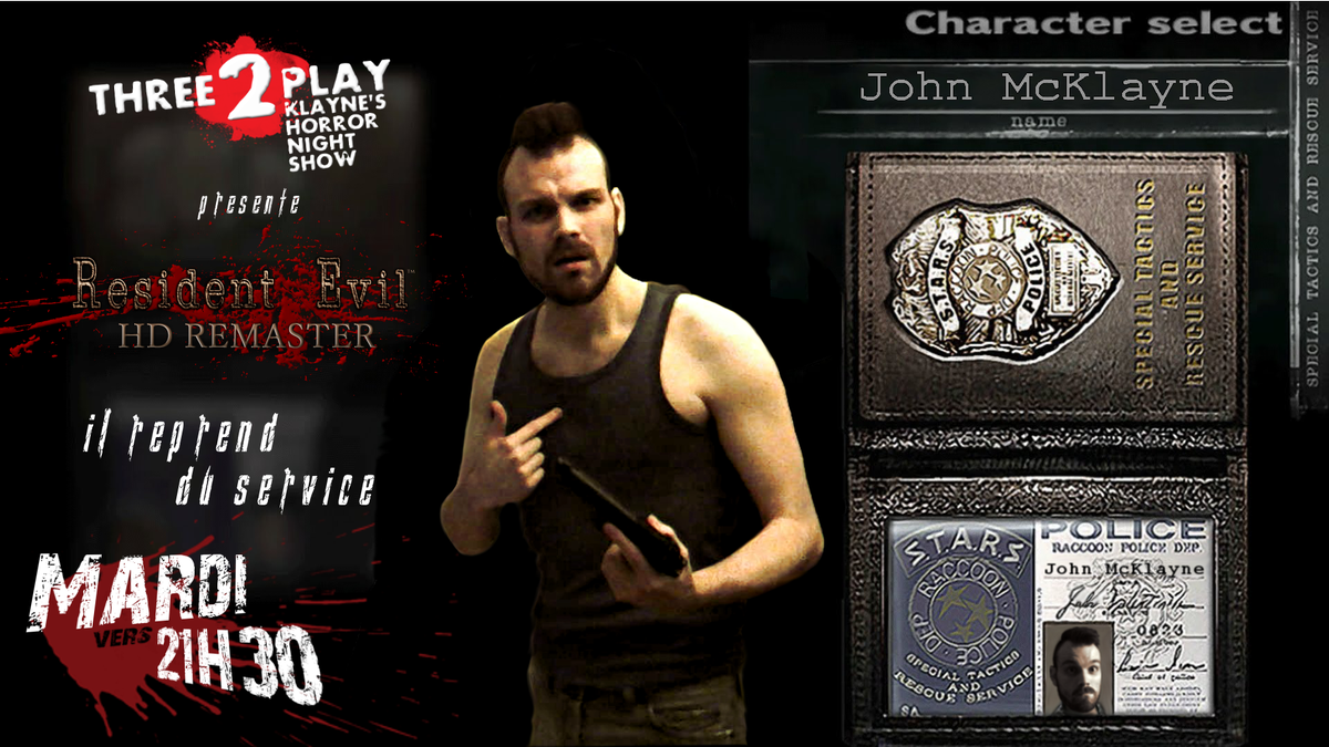 KlayneTv's tweet photo. Vous avez voté pour Resident Evil HD. RDV donc Mardi 2 Février pour un nouveau Stream de l'Horreur ! Yipikaye ! :D https://t.co/tLigwpg4g7