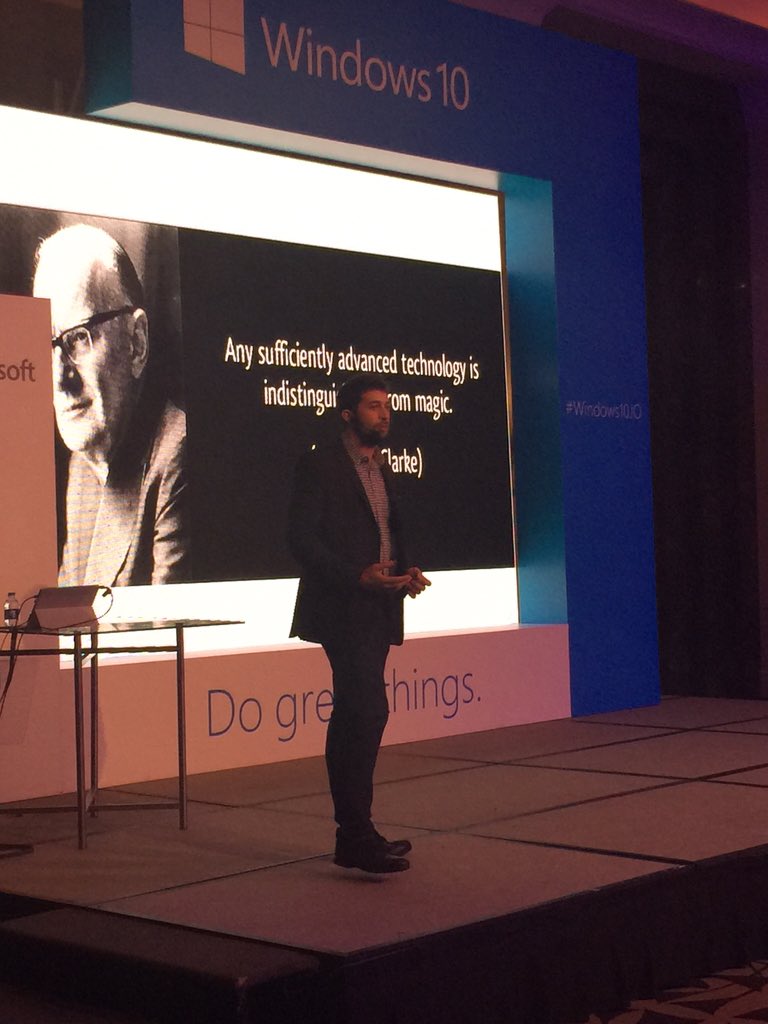Tasyana's tweet photo. Hadi Inja being an awesome Windows Guru @hadiinja #Windows10Jo https://t.co/Myk8VGcRNC