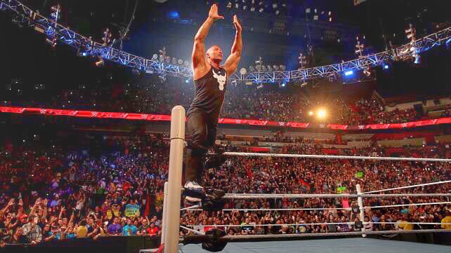 WWEUK's tweet photo. Don't miss #OneHourRAW on @sky1 in 15 mins to witness the return of @TheRock! https://t.co/ccjZArQ0Yu