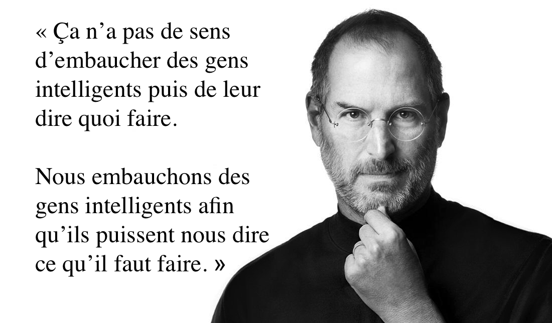 JonathanAufray's tweet photo. Il faut embaucher des gens intelligents afin qu’ils puissent nous dire ce qu’il faut faire. #Recrutement #emploi #RH https://t.co/OEnEabeAVn