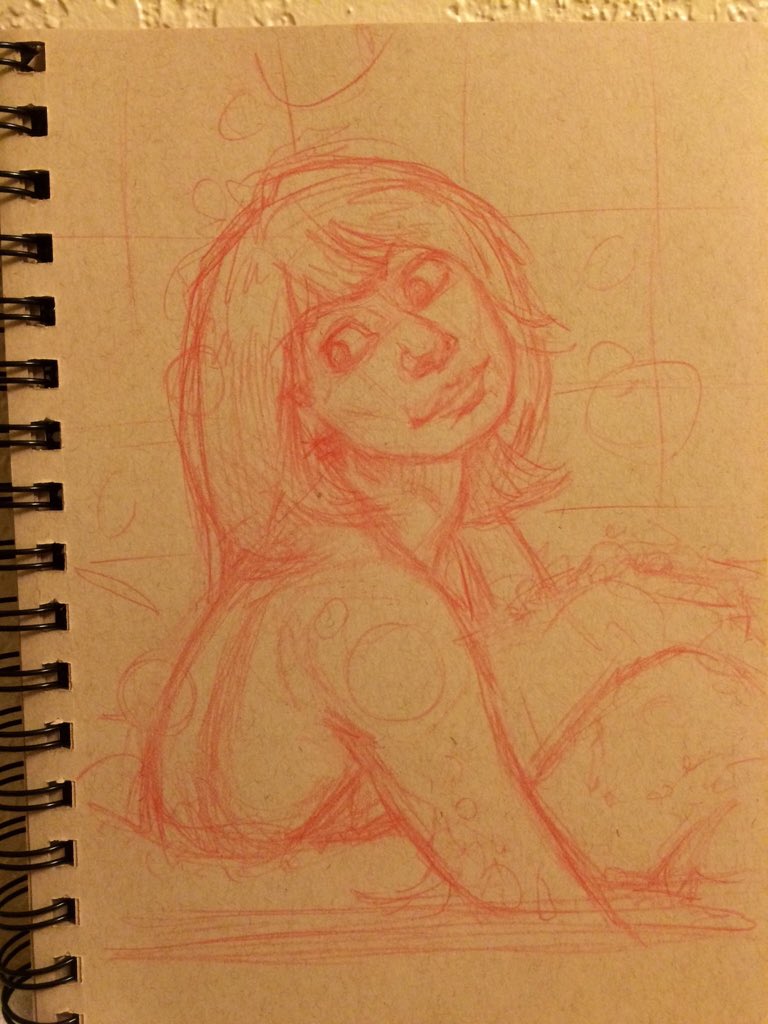 looseflow74's tweet photo. A quick sketch of @katemicucci from reference this morning https://t.co/yEL3IIke5b