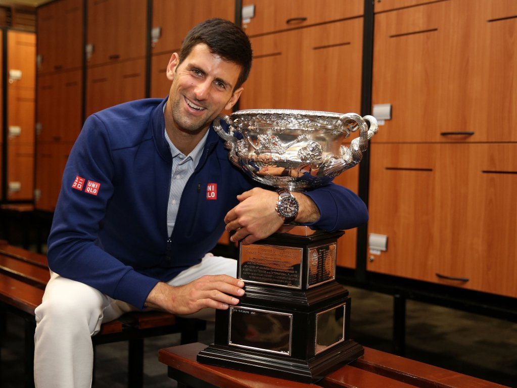 ESPNAsia's tweet photo. Novak Djokovic reflects on his sixth Australian Open title. https://t.co/3yggvFT5o8 #HotIsCool https://t.co/ufh1o5Dct1