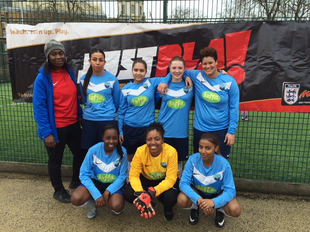 Jolliffe12's tweet photo. 12 teams, 80 women, 1 winner (Football). #Southwarkfemale5s #WeCanPlay #ThisGirlCan https://t.co/9sZS2ctAaD