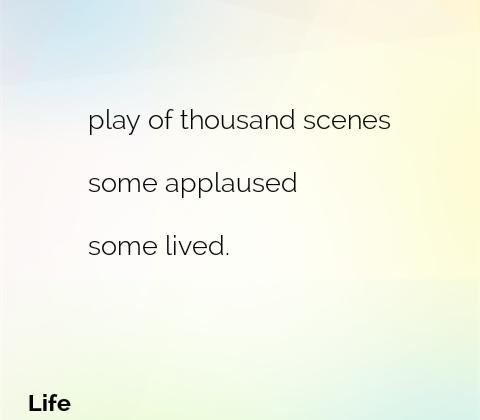 SamuelAgnues's tweet photo. play of thousand scenes
some applaused
some lived.

#Life #Poetry
@Haiku_JAM
With Anna and Shruti https://t.co/RYDmlWFmeA